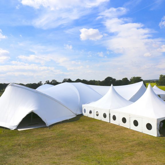 10x10m clearspan marquee perfect outdoor structure with alternative saddle span