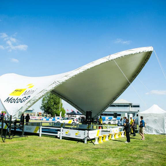 S2000 saddlespan canopy the ideal outdoor event structure at MotoGP