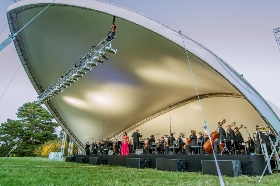 Orchestra outdoor stage cover hire